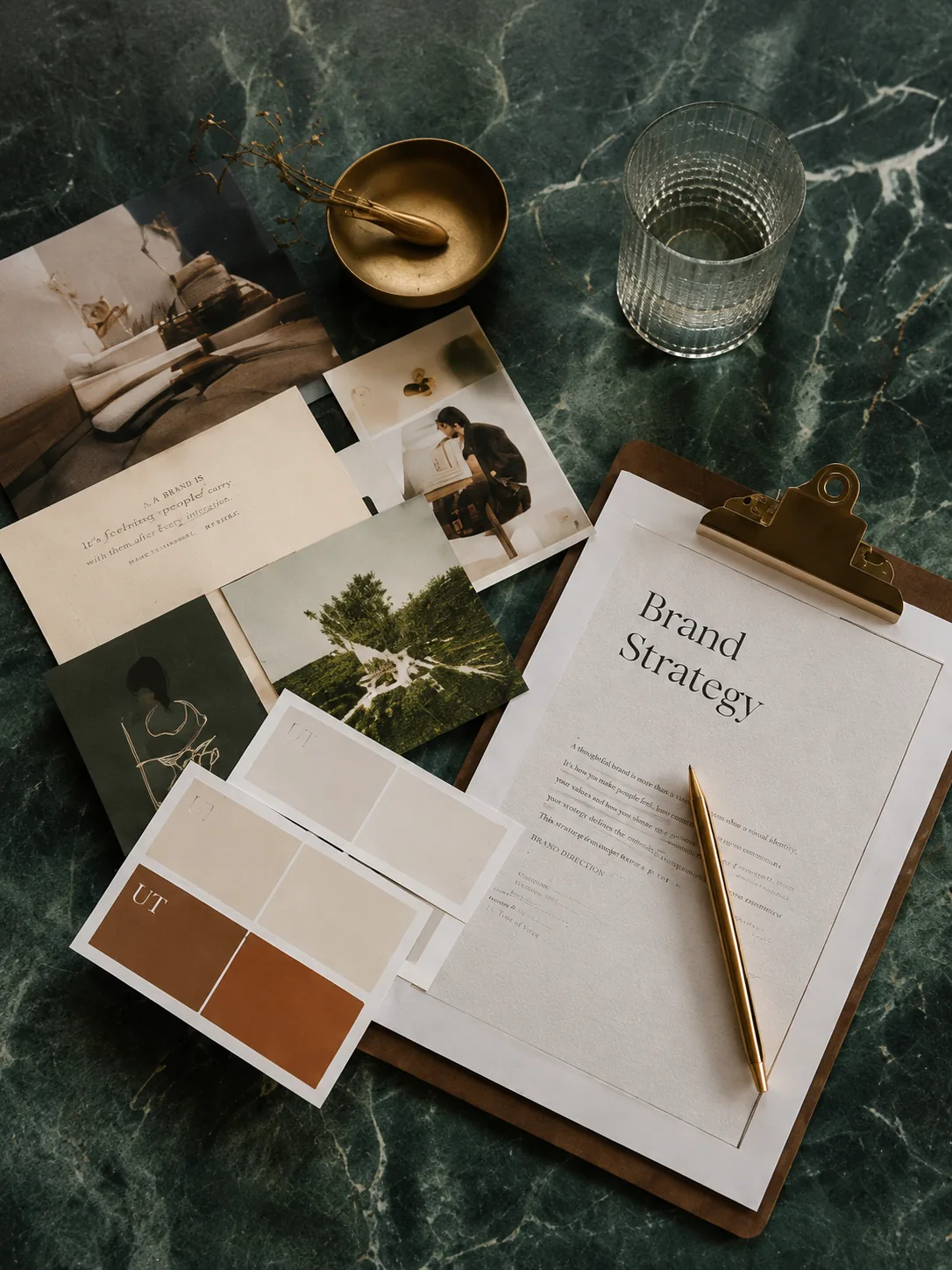 Brand strategy and website planning documents